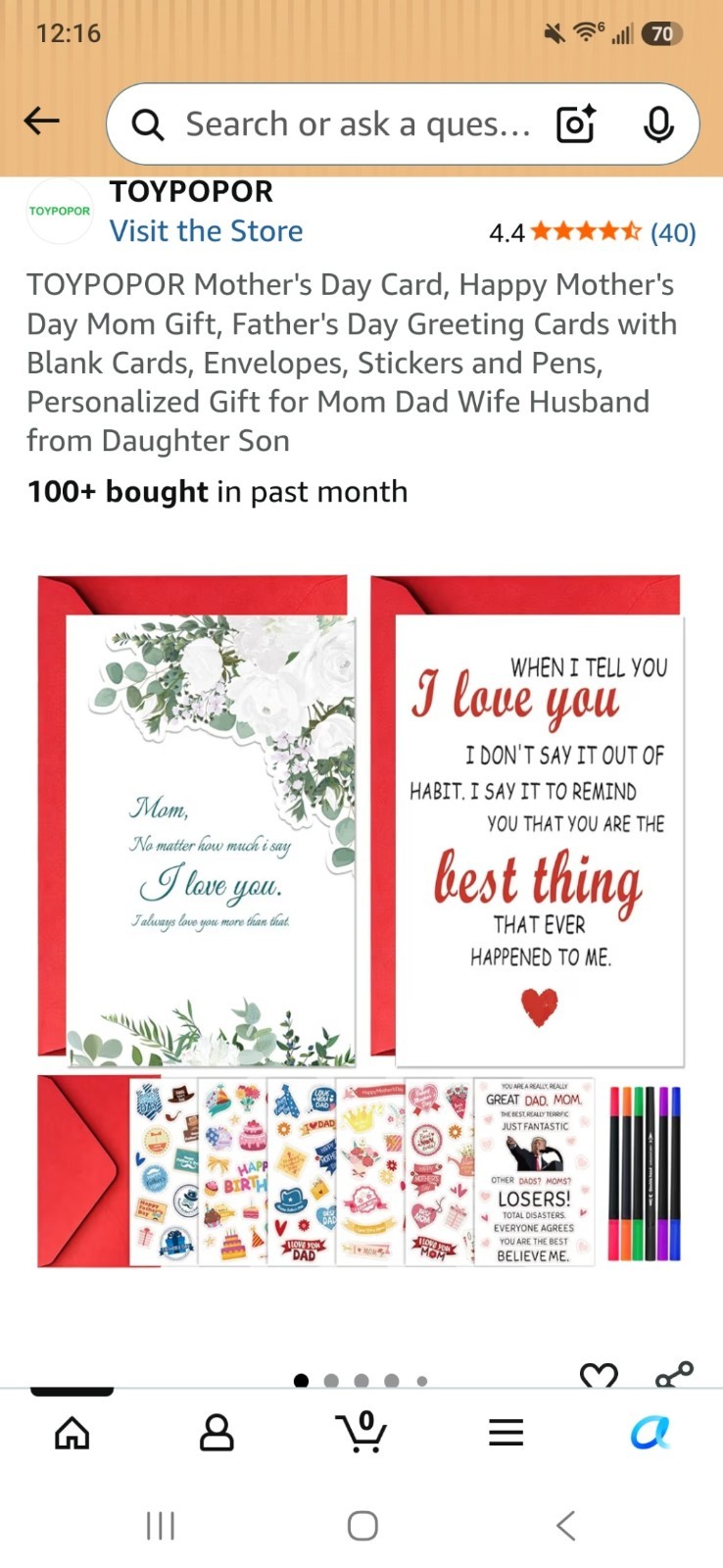 Mother’s Day/Father’s Day Card Set