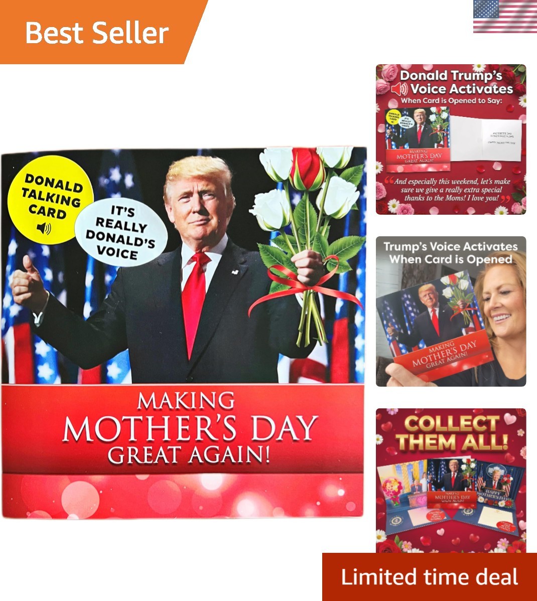 Talking Donald Trump Mother’s Day Card – Heartfelt Humor for Mom & Grandma