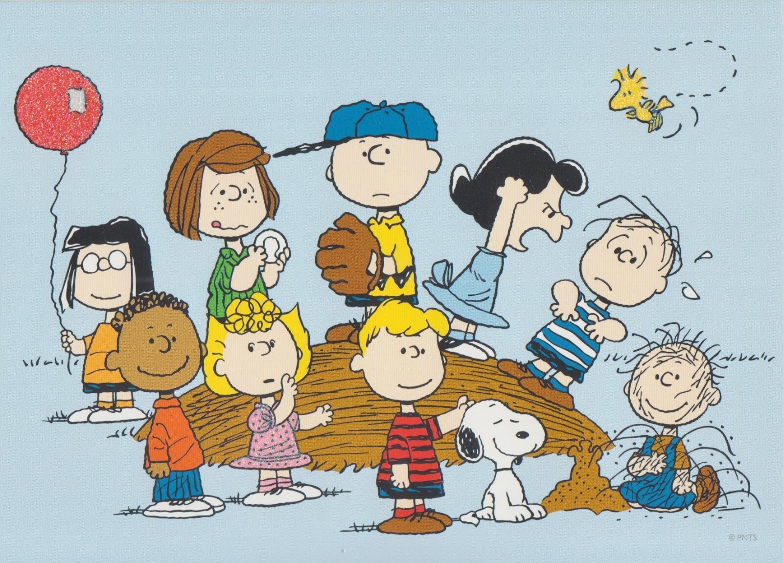 Charlie Brown Gang Peanut Lucy Snoopy Make it a Birthday Greeting Card