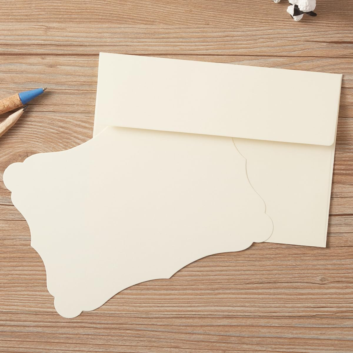 Sobres Con Tarjetas En Blanco 100 Piezas A7 5×7 Autoadhesivos Crema Invitacion