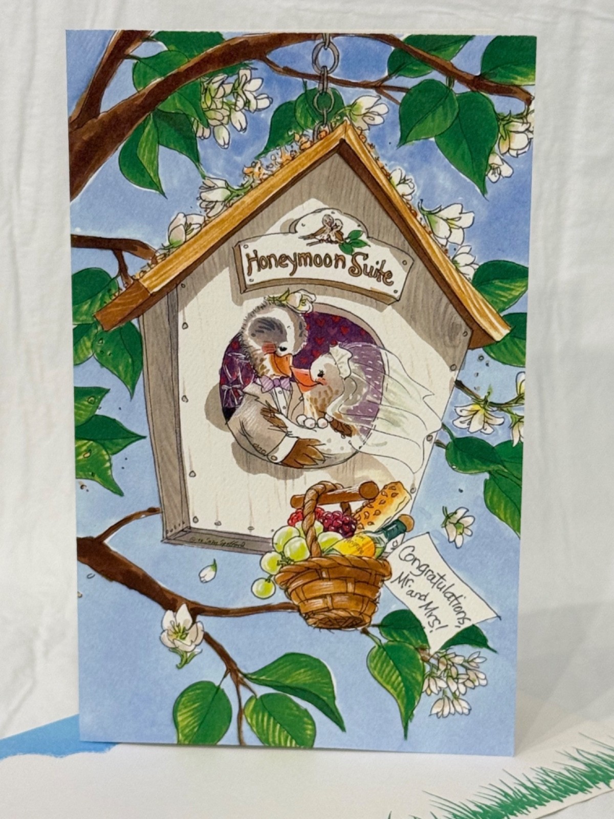 Vintage 1996 Suzy’s Zoo “Congratulations Mr. & Mrs.” Wedding Greeting Card