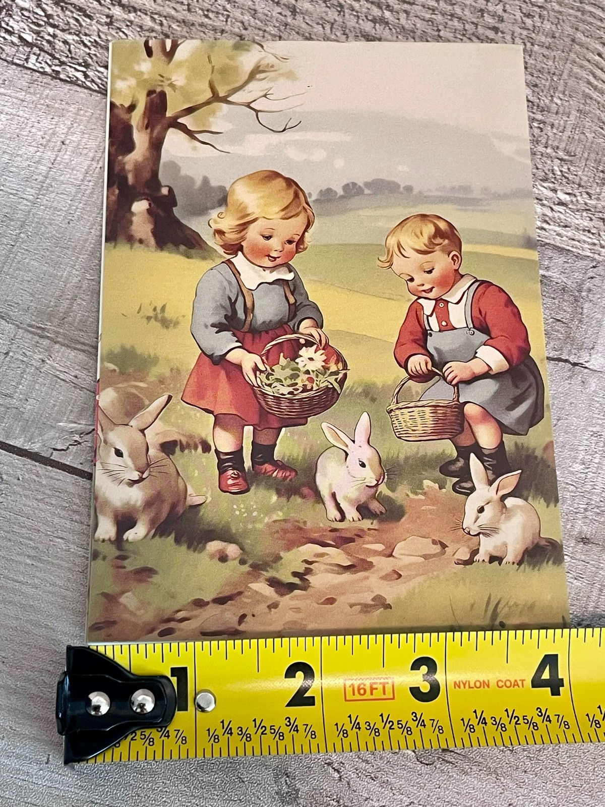 Kids Easter Retro Style Vintage Greeting Postcards, Book Marker 4×6 (20)