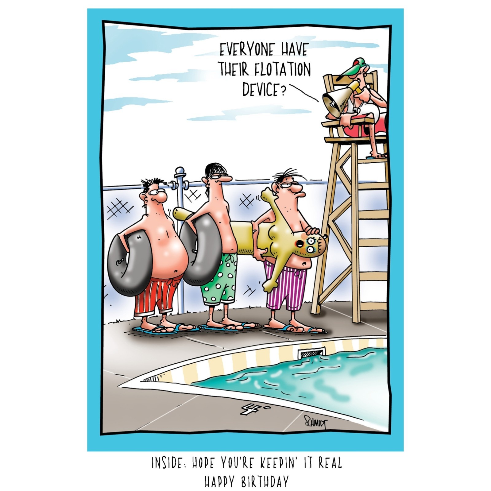 5×7 Card Greeting/ Keepin It Real / Humor Funny Birthday Card RB