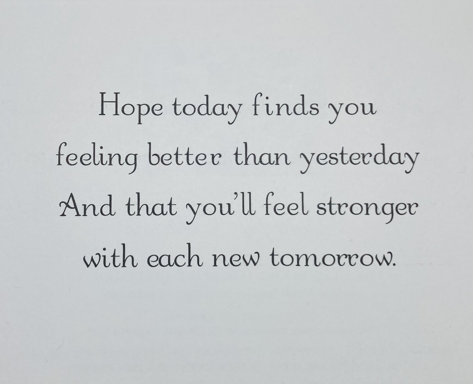 Get Well Card Butterfly Flower Garden “Hope Today Finds You Feeling Better” P3