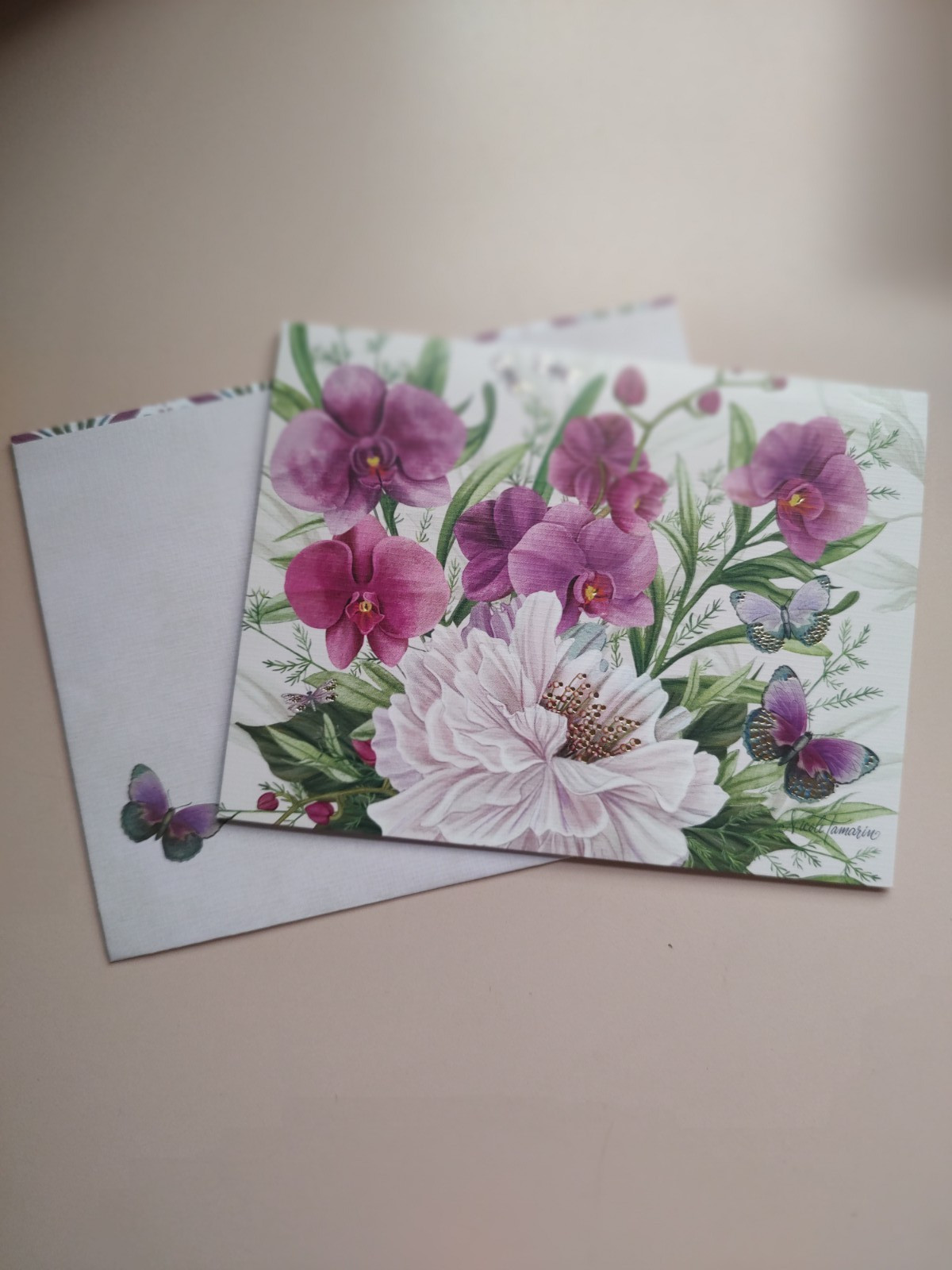 Lang~ 13 Midnight Garden Floral Boxed Note Cards/Envelopes 4″x5.25″ NEW