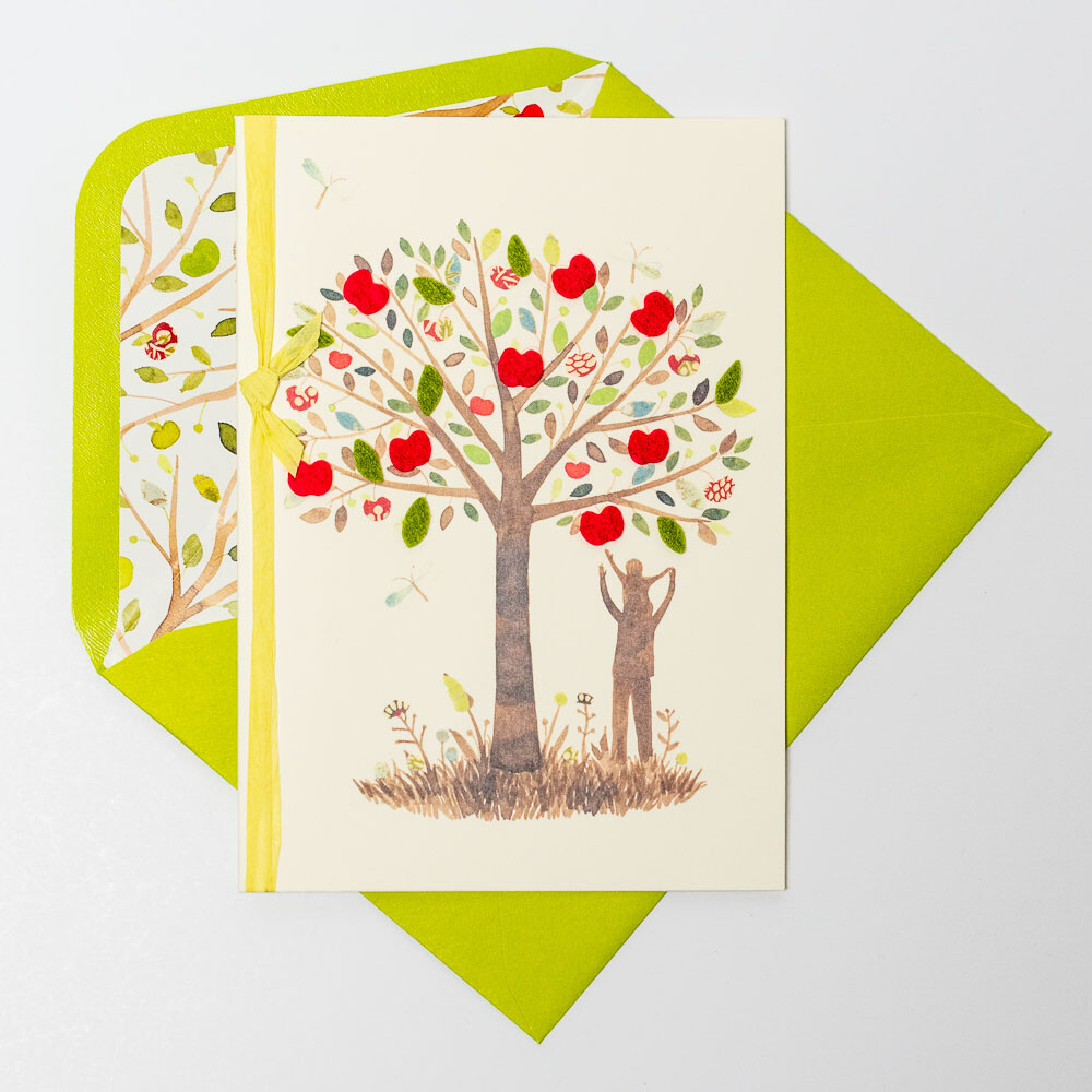 Papyrus Handcrafted APPLE TREE Father’s Day Card
