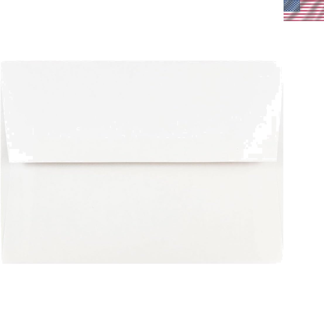 50 Elegant A7 White Envelopes with Gummed Closure for Invitations & Cards