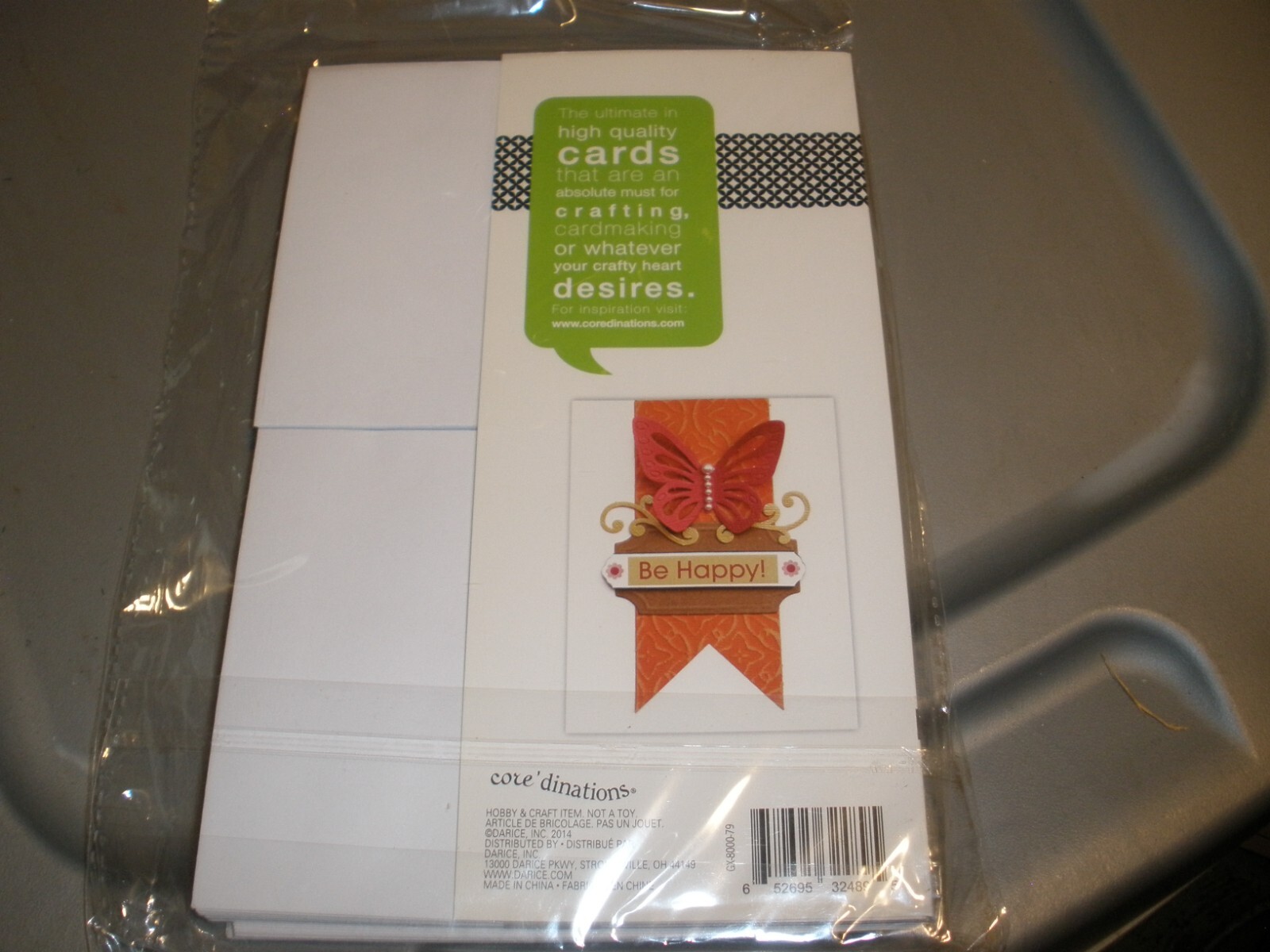 NEW Core’dinations White Smooth A2 Cards & Envelopes 25 Sets 4.25″x5.5″ (CS10)