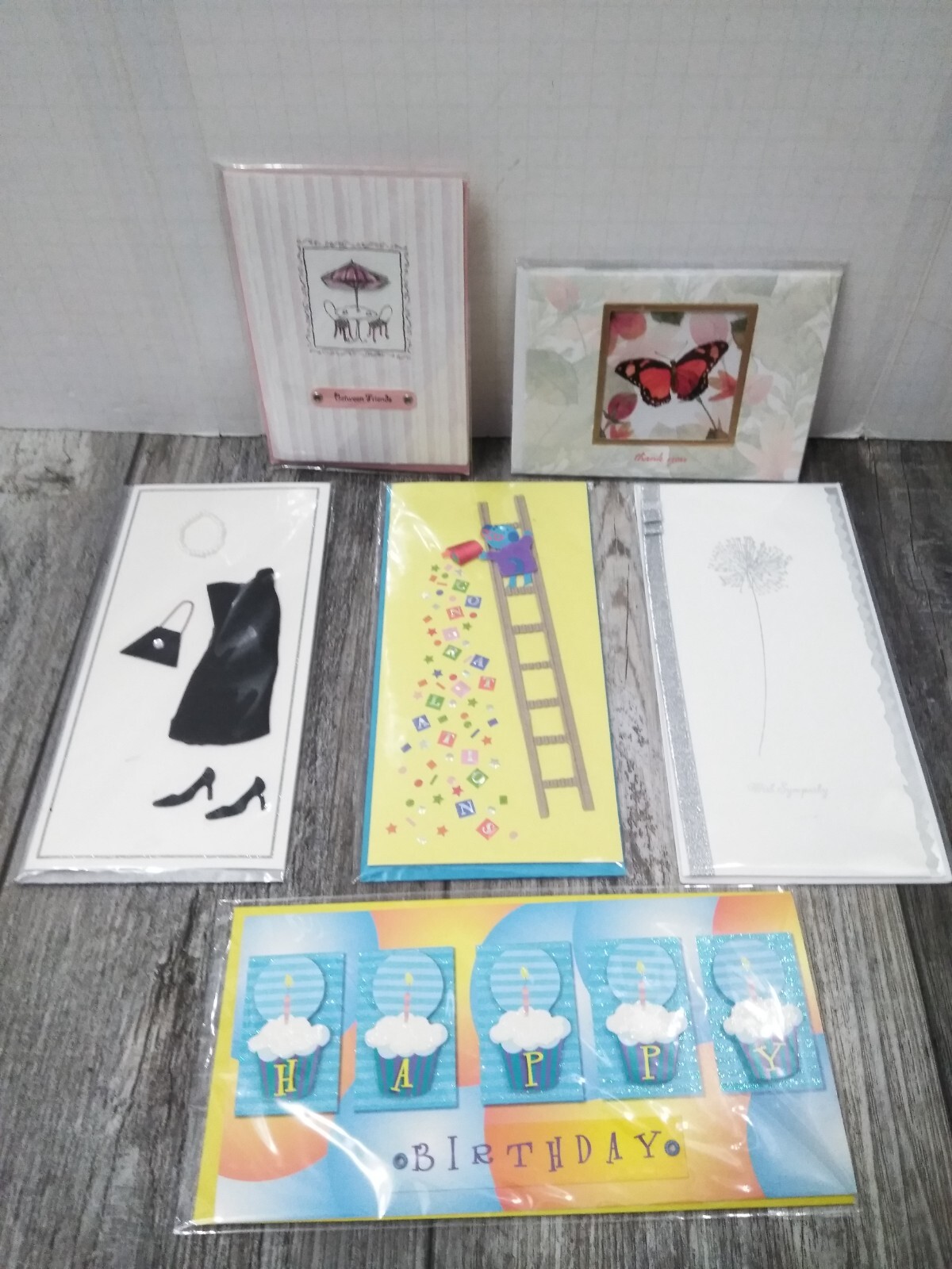 Paper Magic Group 6 ALL OCCASION CARDS INDIVIDUALLY SEALED WITH ENVELOPE