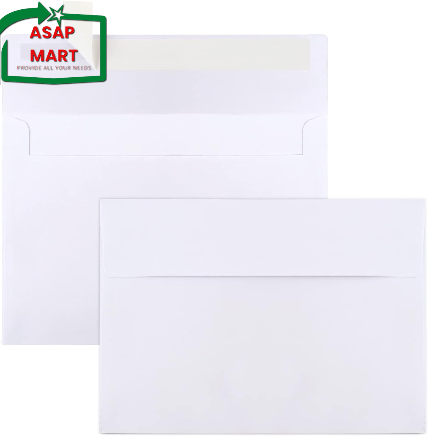 Joyberg 50 Packs 5X7 Envelopes, White A7 Envelopes for Invitations, Printable, S