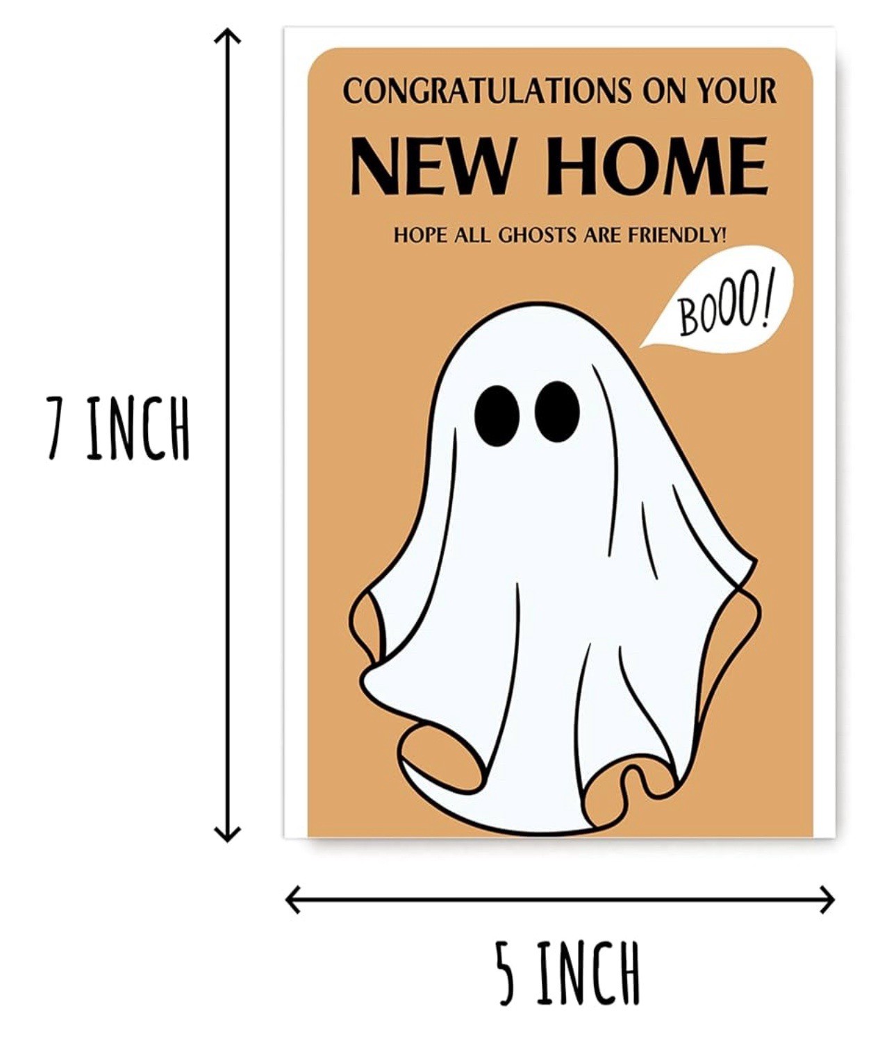 Congratulations On Your New Home – New Home Card – Hope All Ghosts Are Friendly