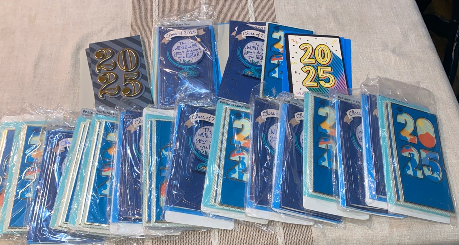 Large Lot Hallmark 2025 Graduation Cards- Teachers, Master’s Degree – Resell