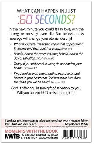 Sixty Second Gospel Folded Gospel Tract – Packet of 100 – NKJV