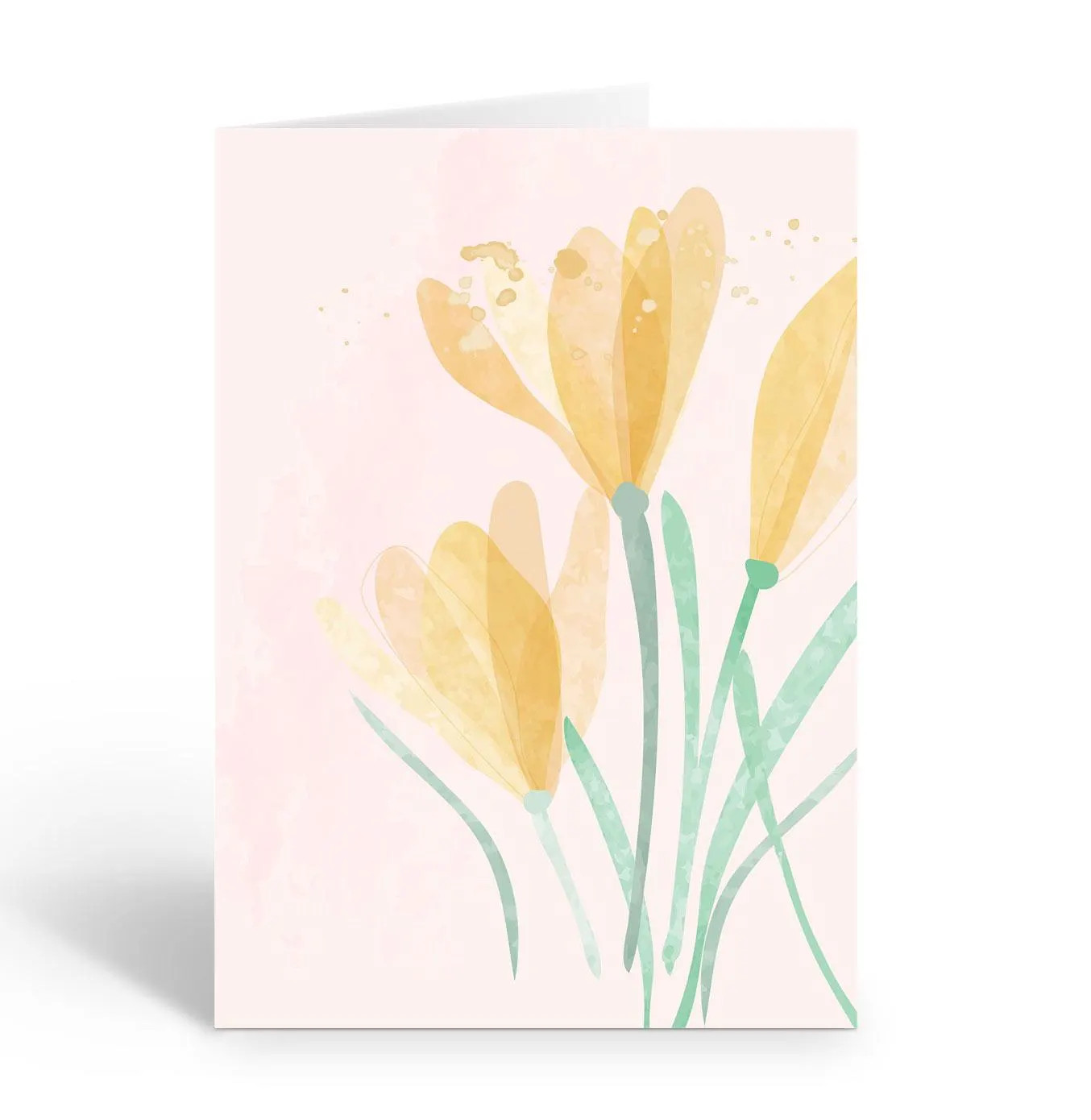 Stonehouse Collection | Yellow Flower Note Cards | Floral Watercolor – B14546