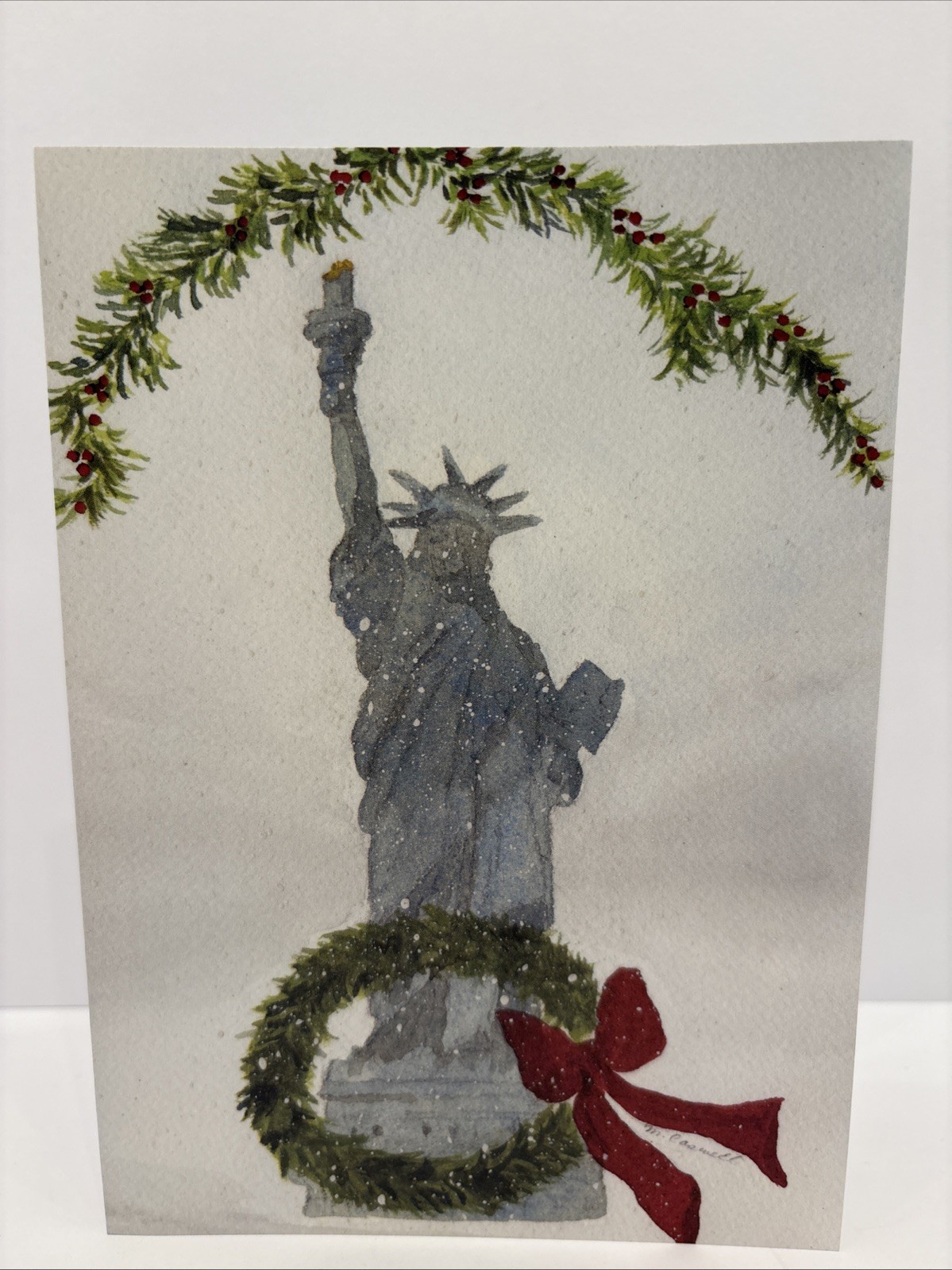 East Coast Print Images Boxed Christmas Cards Set of 12 Statue of Liberty