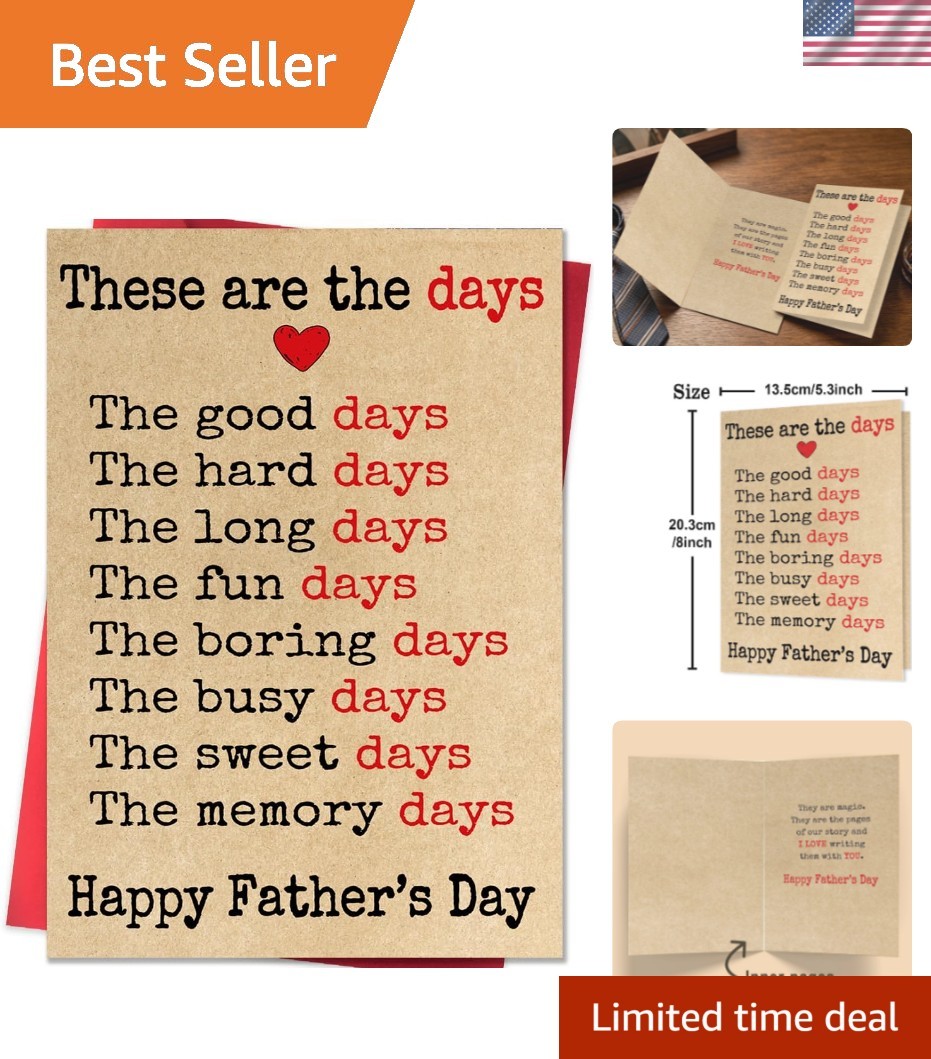 Fathers Day Card for Husband, Fathers Day Gift from Wife, Happy Father’s Day …