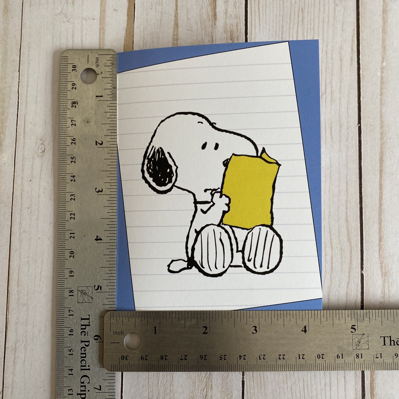 Snoopy Note Greeting Card Blank Reading Letter Peanuts Keep In Touch New Write