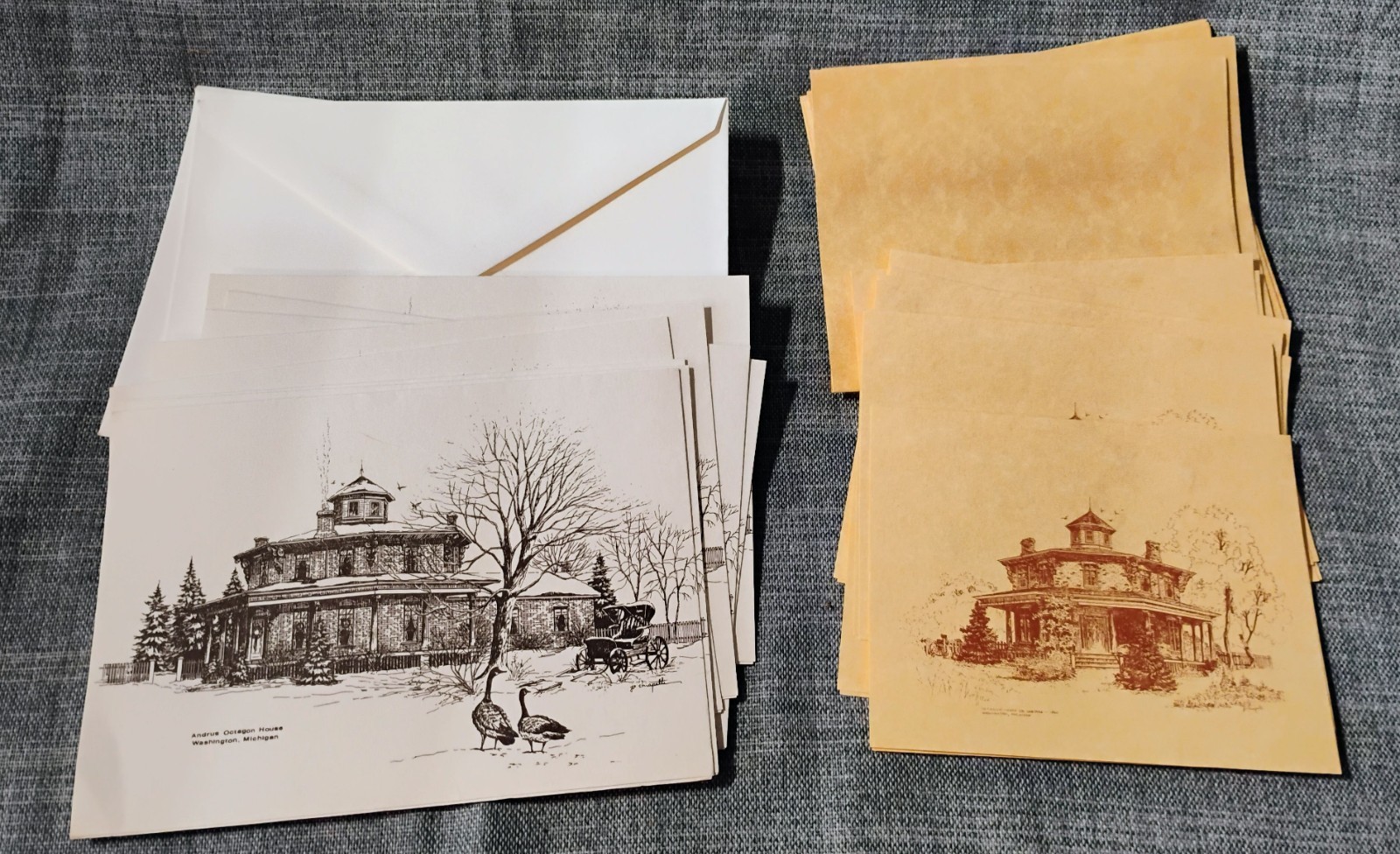 Blank Greeting Cards Andrus Octagon House Washington Michigan 2 styles