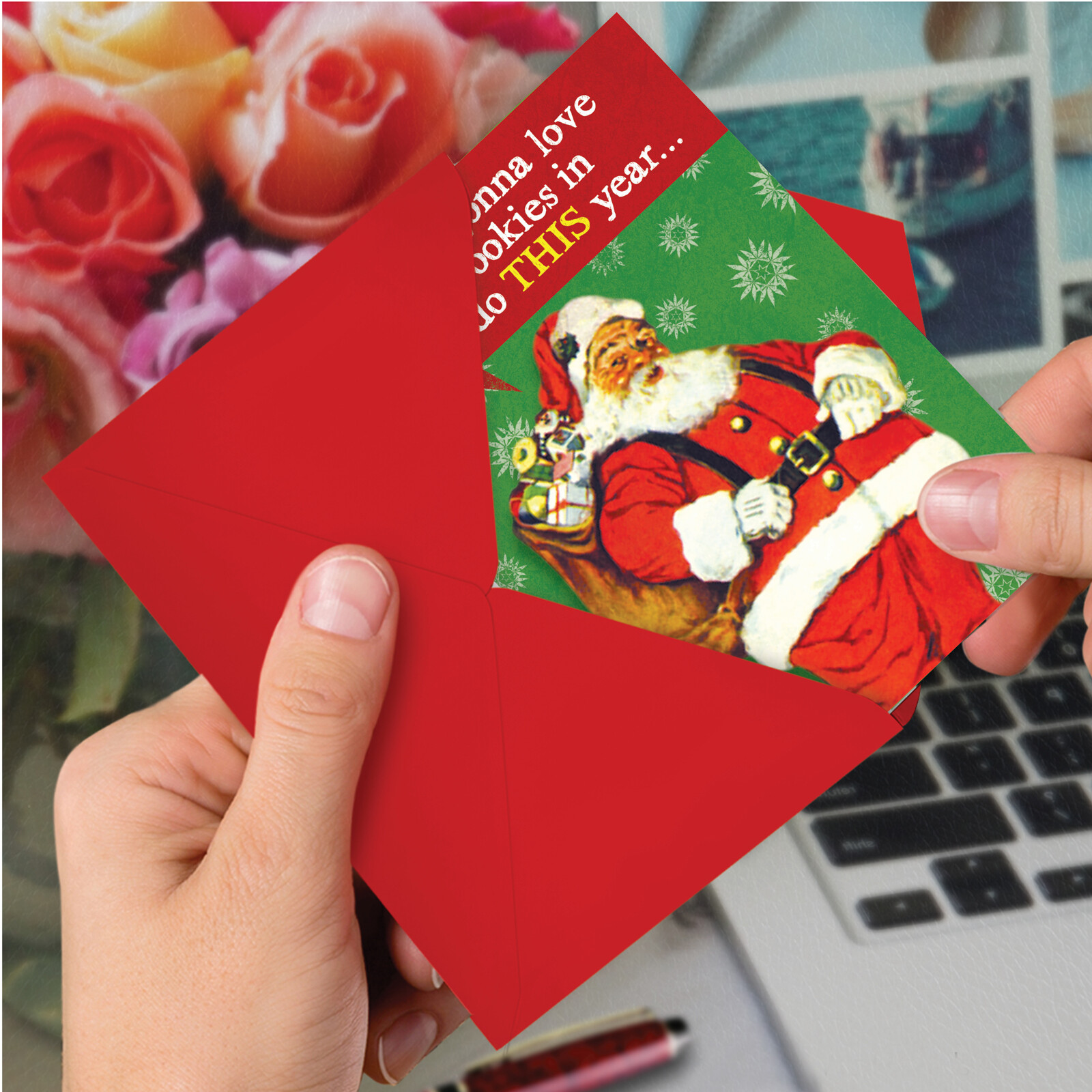 12 Funny Merry Christmas Cards Bulk (1 Design, 12 Cards) – Colorado Cookies