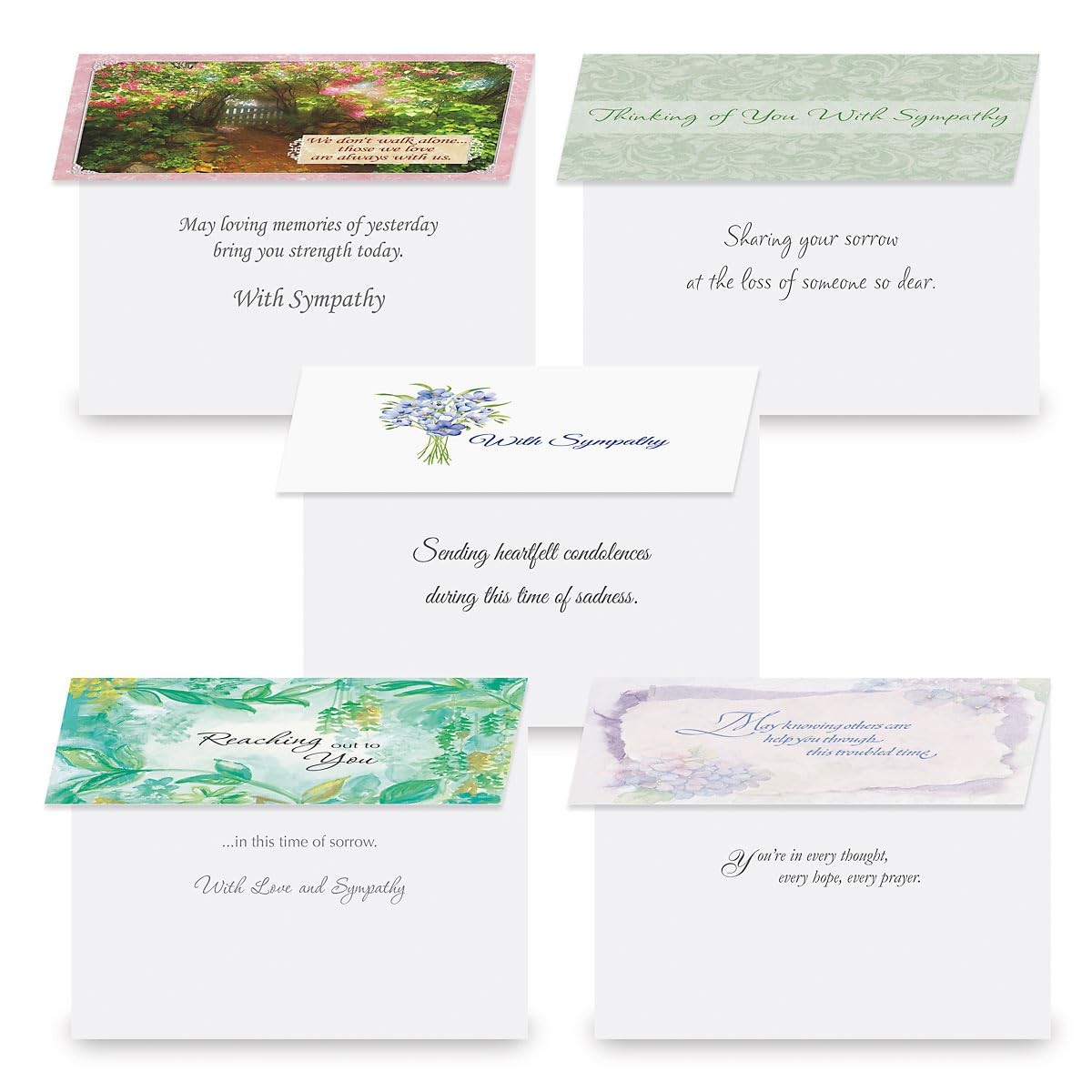 Mega Sympathy Cards with Envelopes- Set of 40 Bulk Assortment (20 Designs), L…