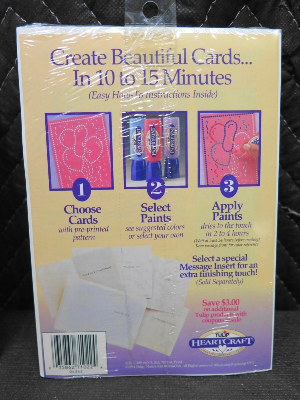 Teddy Bear Valentine – 2x Tulip Heartcraft Creative Greeting Cards w/ Envelopes