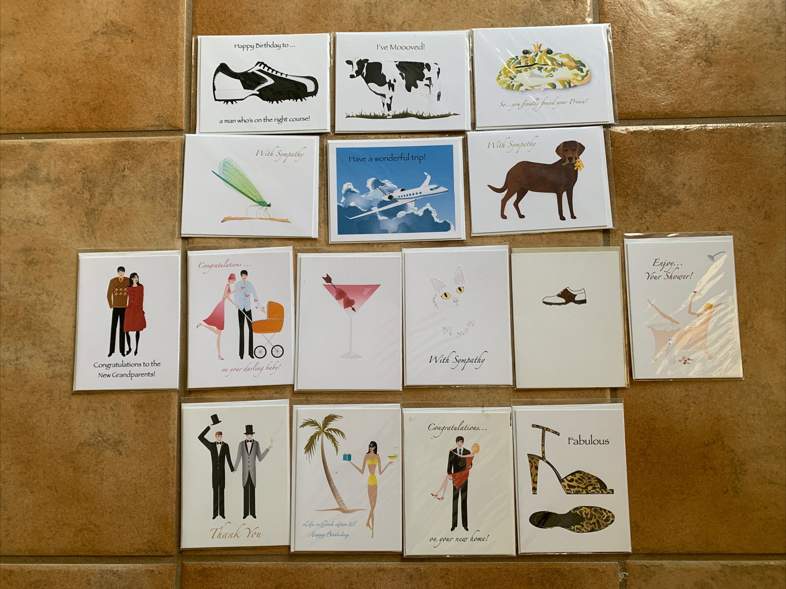 Studio Daedre Lot of 16 Variety of Occasions Greeting Cards Blank Inside