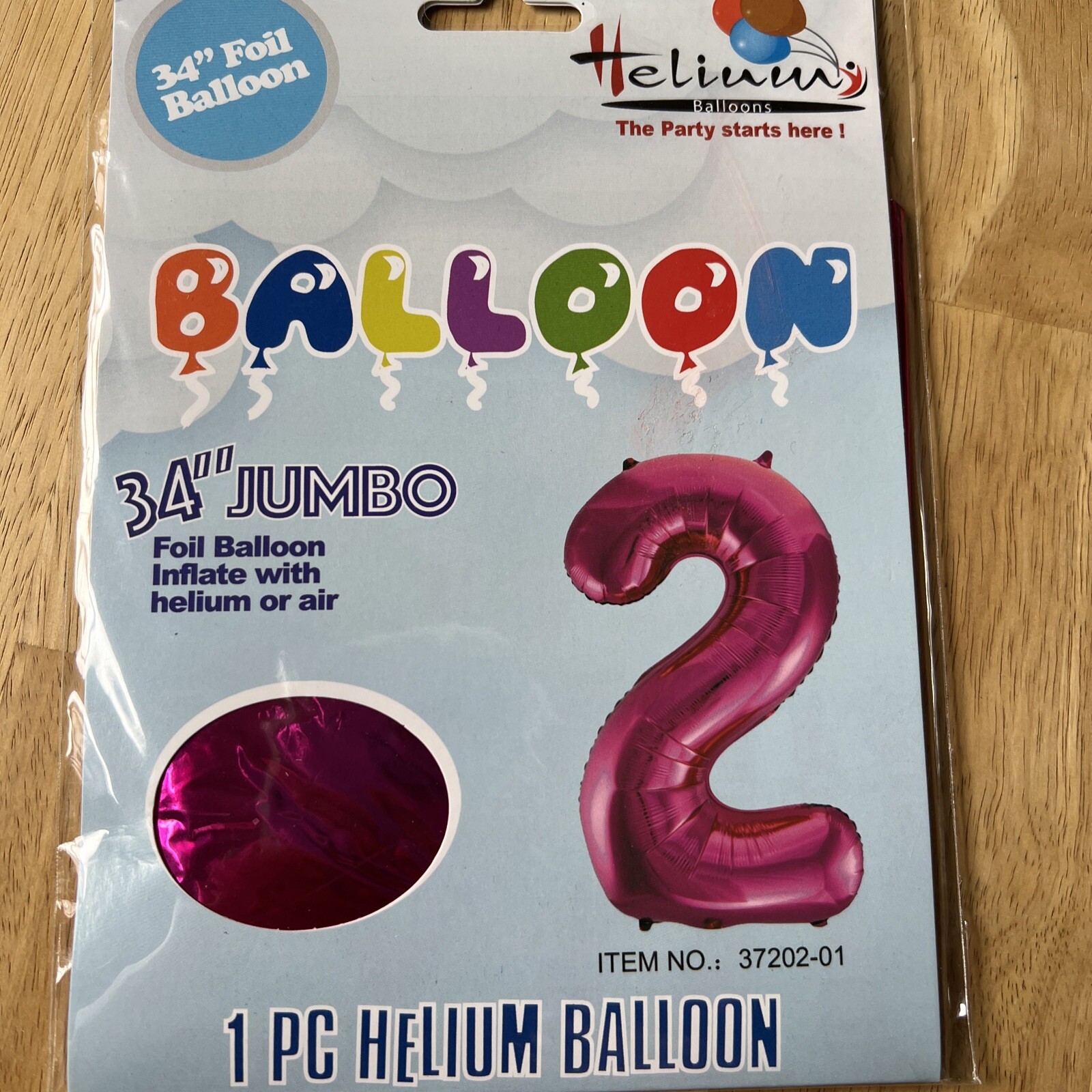 XL 34″ Jumbo Number 2 Pink Foil Balloon Party Decorations