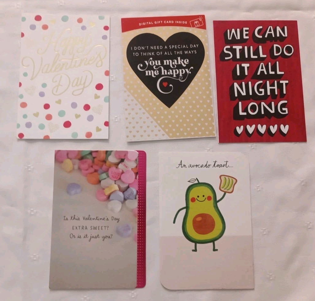 54 All Different HALLMARK Valentine’s Day Greeting Cards & Envelopes Lot /591