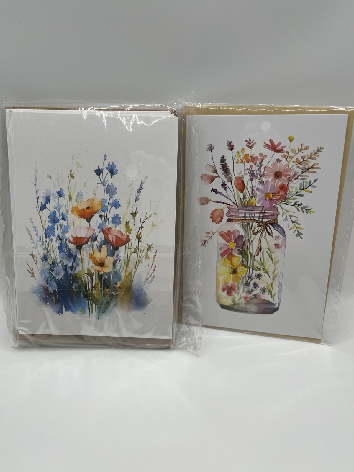 Beautiful Floral Note Cards One 6 Pack And One Individual