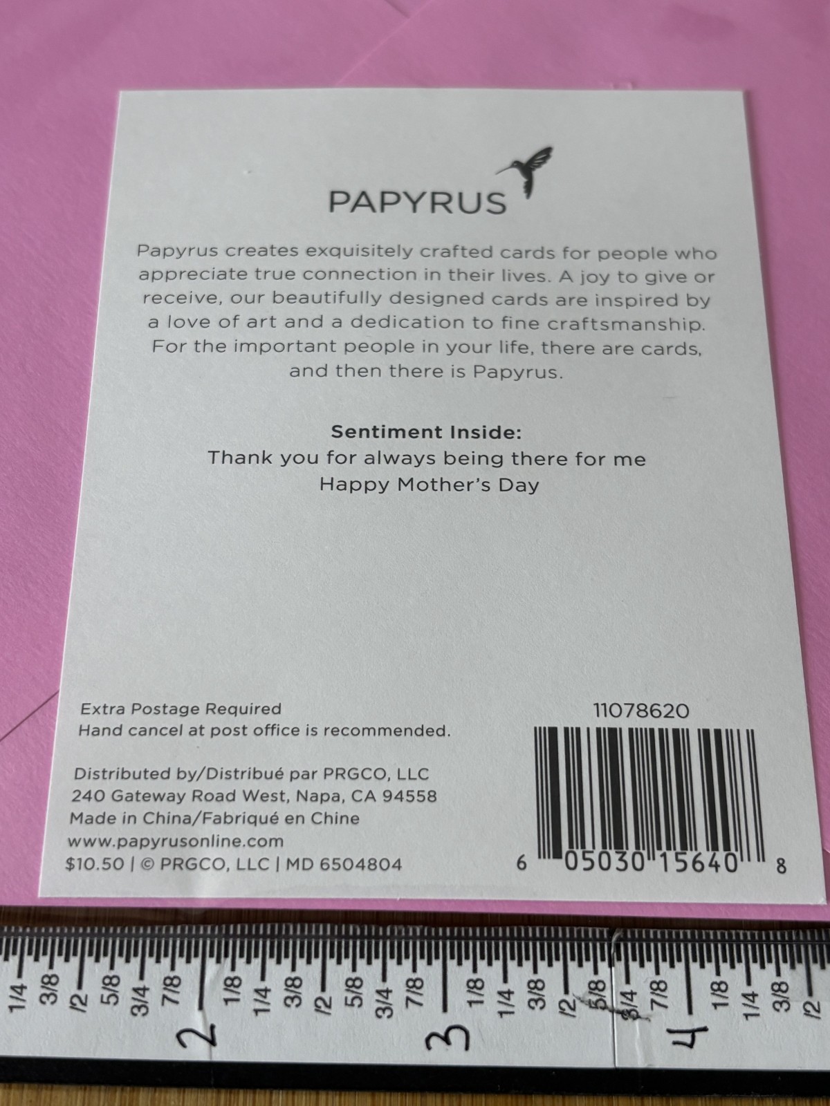Papyrus Greeting Card New Mother’s Happy Mothers Day Florida Pink Flamingo MOM