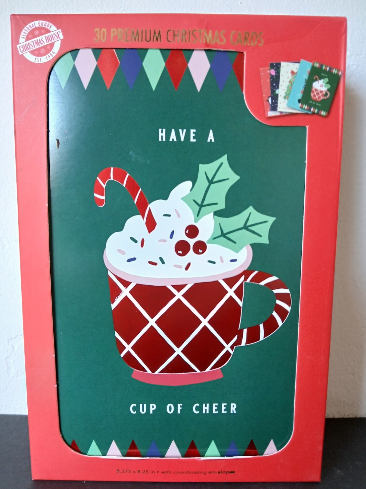 Lot of 30 Christmas House Greeting Cards & 30 Envelopes – 2025 Brand New!