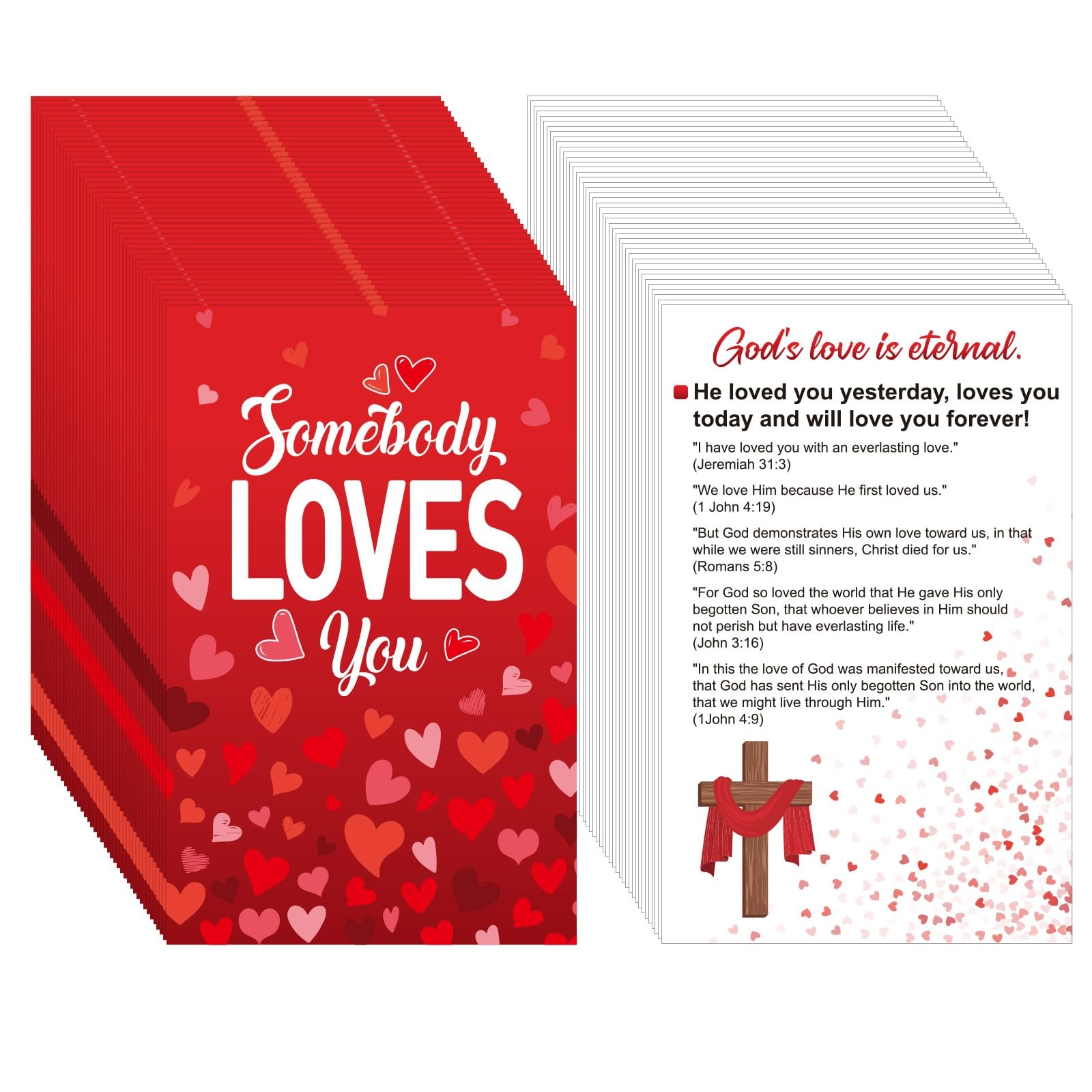Noveread 200 Pcs Gospel Tract Card Salvation Cards Pocket Holy Postcard Praye…