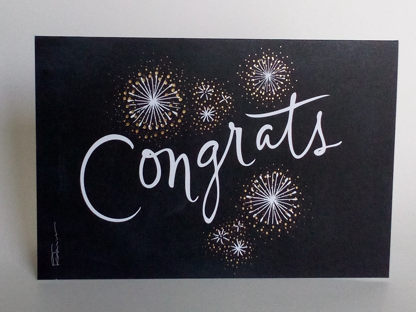 Congratulations Greeting Card, Congrats, 4×6, w/envelope