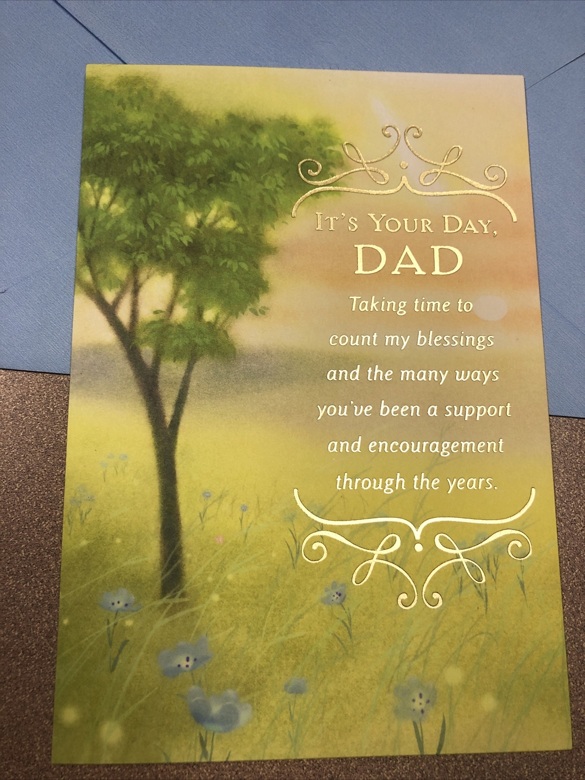 Happy Birthday It’s Your Day, DAD Love You Religious 5.5”x8” Large Greeting Card
