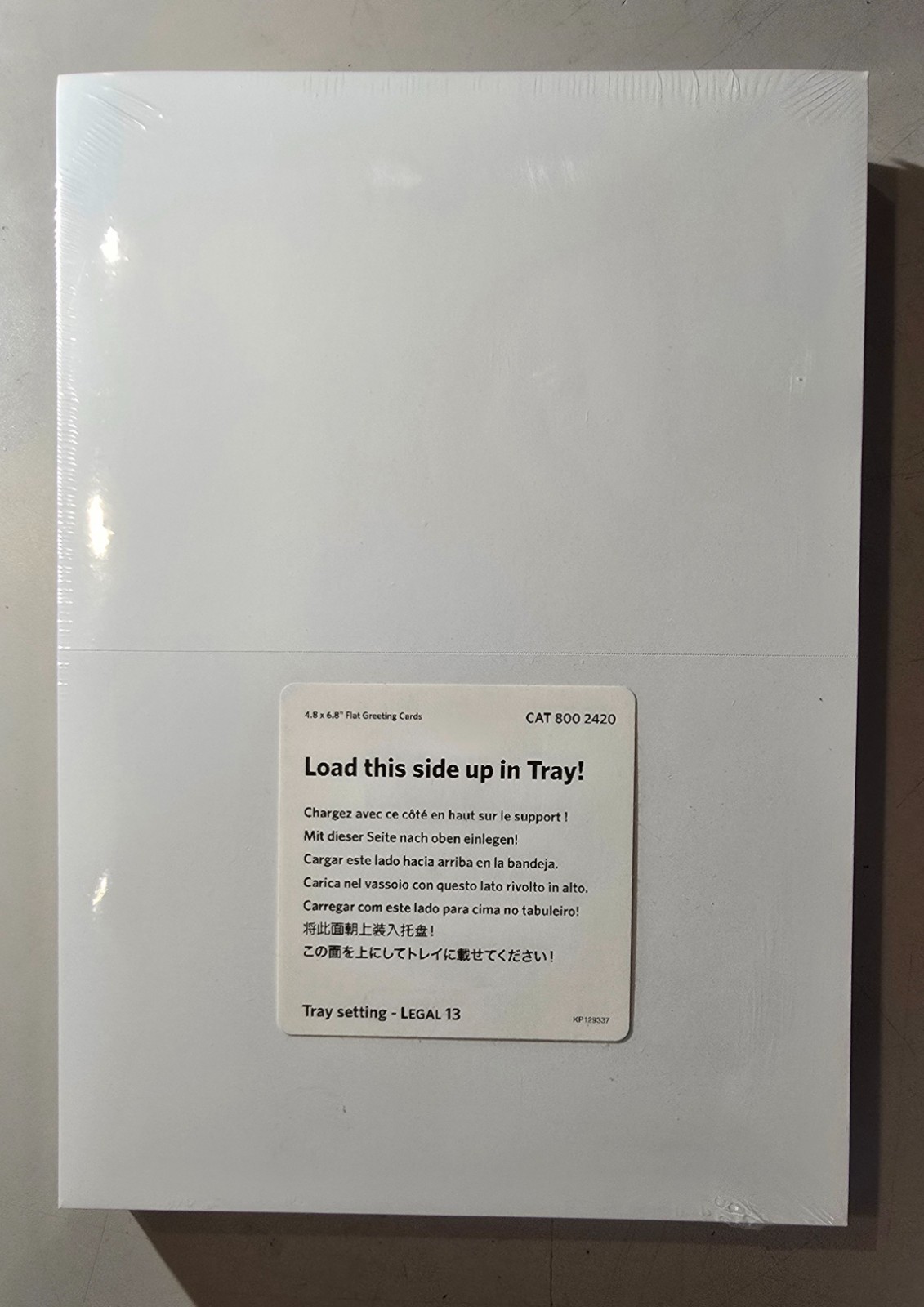 Kodak 4.8×6.8in DL2100 Greeting Card Stock / Folded 200 Cards Open Box