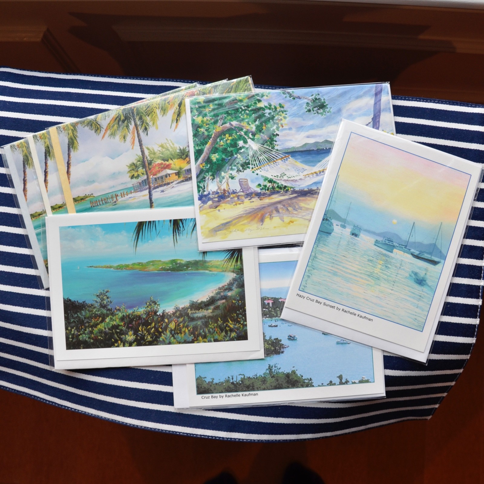 7 Blank Note Cards US Virgin Islands Cruz Megans Caneel Bay Caribbean Greetings