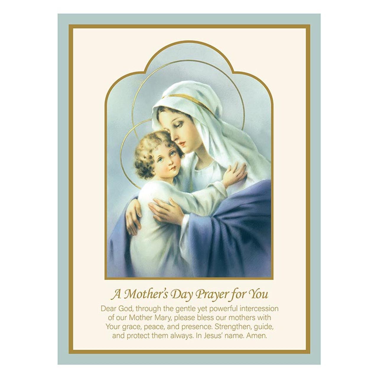 Elegant Pop Up Card Madonna & Child Size 6in x 8in Pack of 12