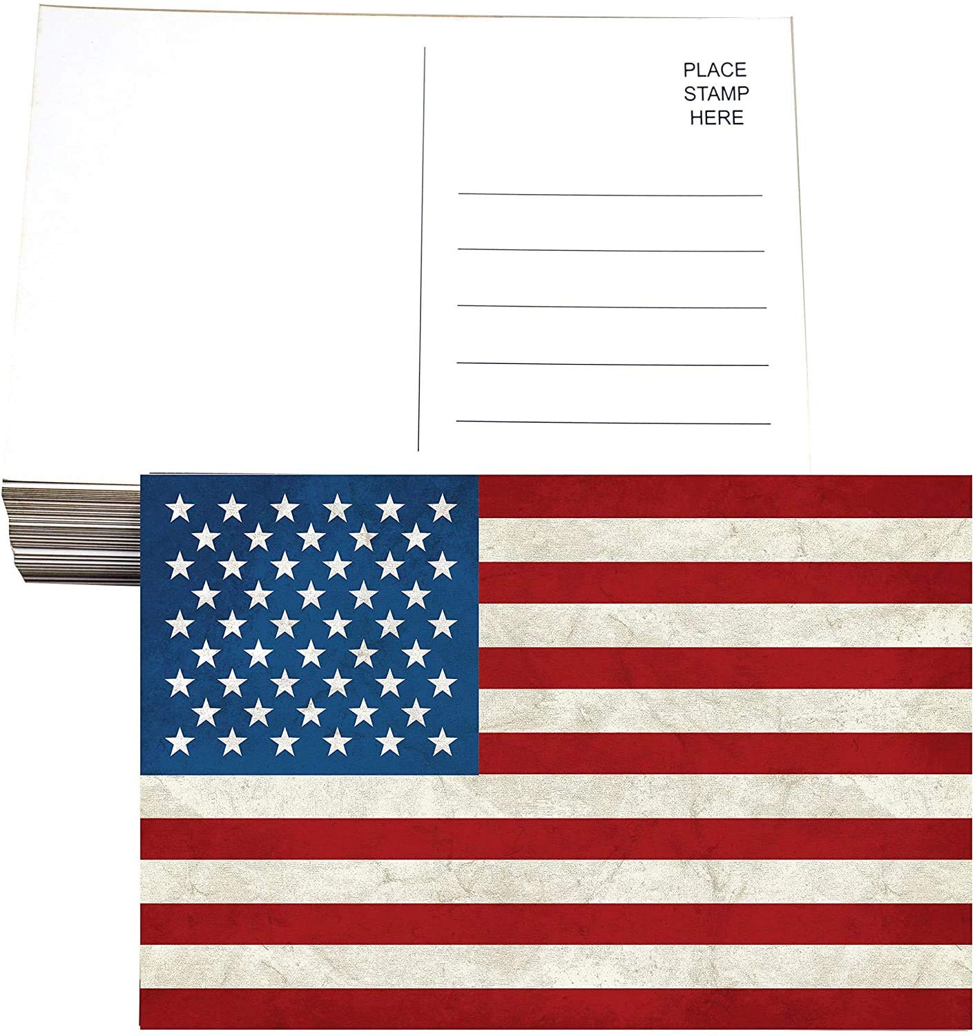 Patriotic American postcard United States of America flag vintage postcards 4…
