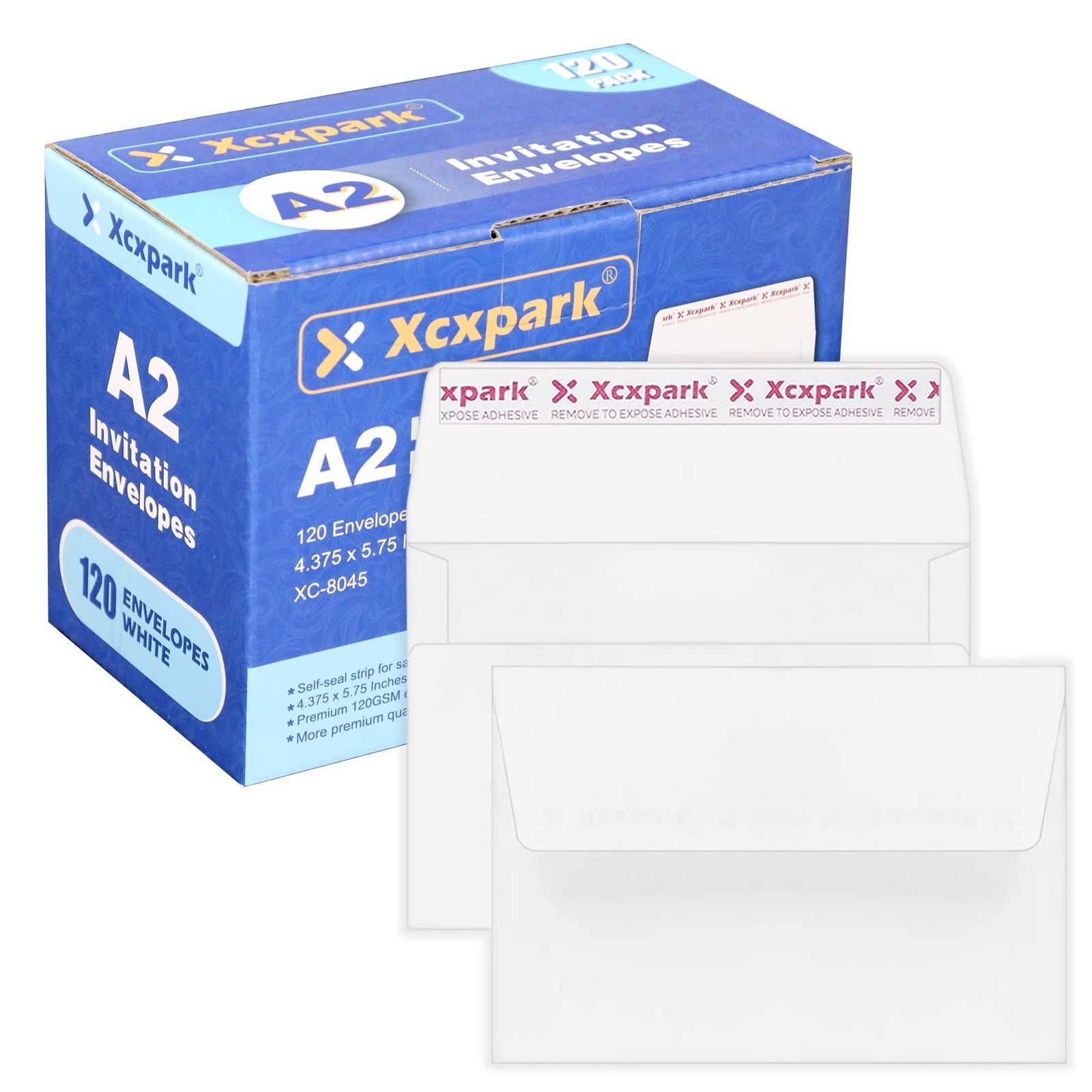 120 Qty Printable A2 Invitation Envelopes 4.375 x 5.75 Cards, Self Seal 120GS…