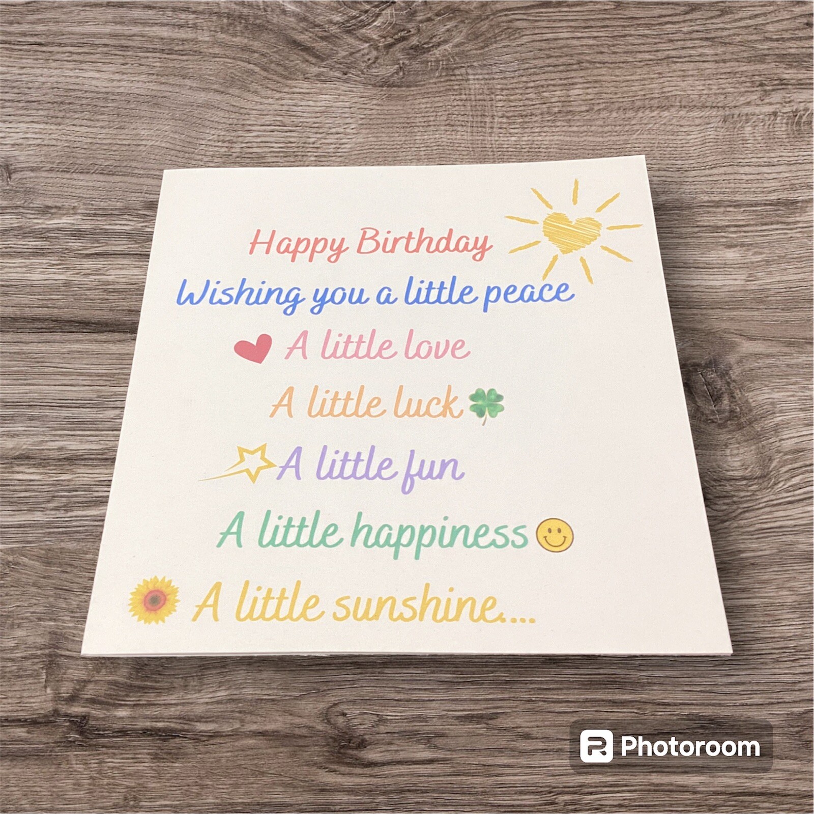 5×5 Inches Happy Birthday Greeting Card HM