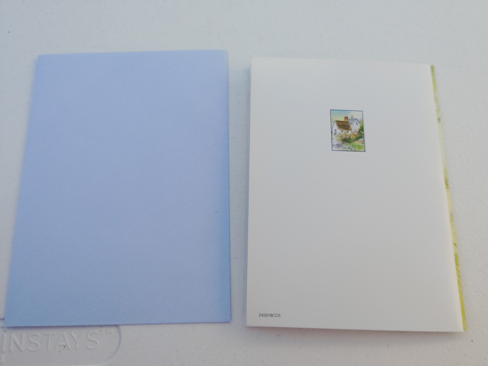 Thank You Letter Greeting Card Special Cottage House in Nature W/ Envelope New