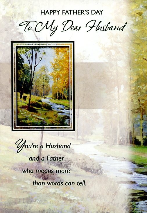 Happy Father’s Day To My Dear Husband – Father’s Day Greeting Card – 23872