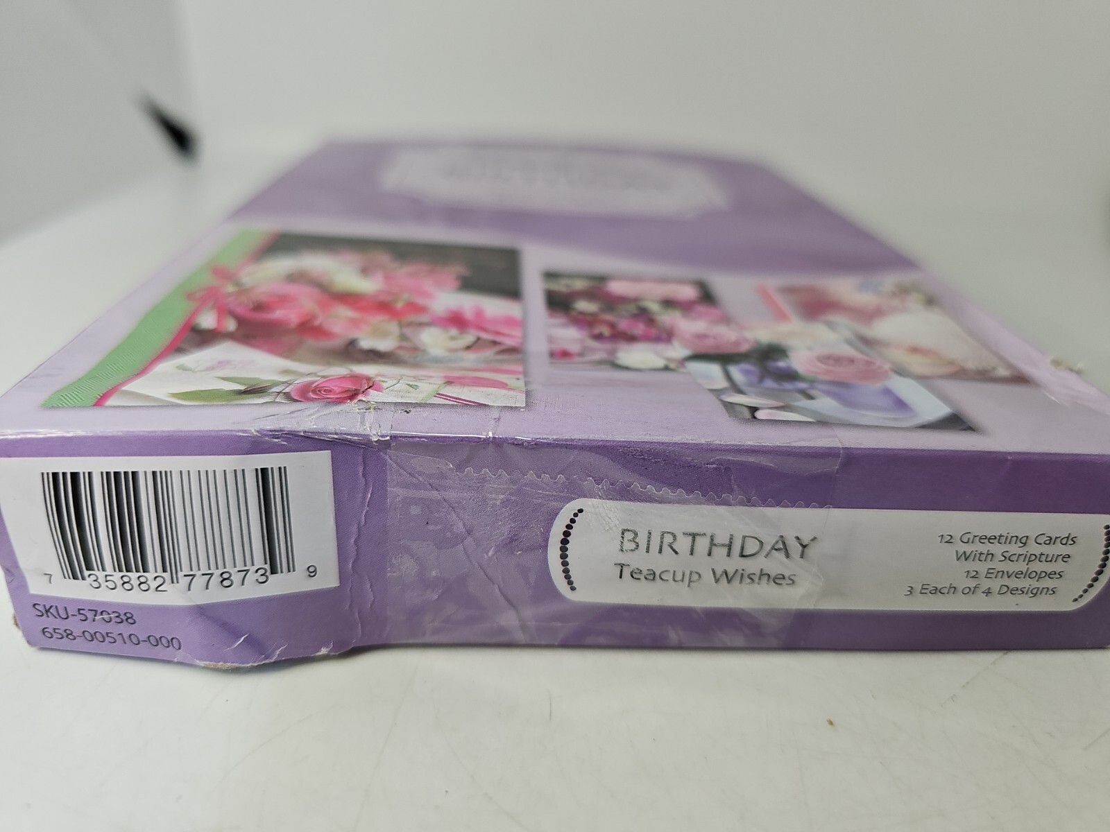 Faithfully Yours Birthday Cards featuring Teacup Wishs 12 cards With Scripture.