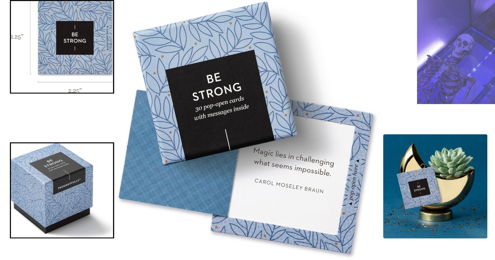 ThoughtFulls Be Strong: 30 Uplifting Pop-Open Cards for Daily Inspiration