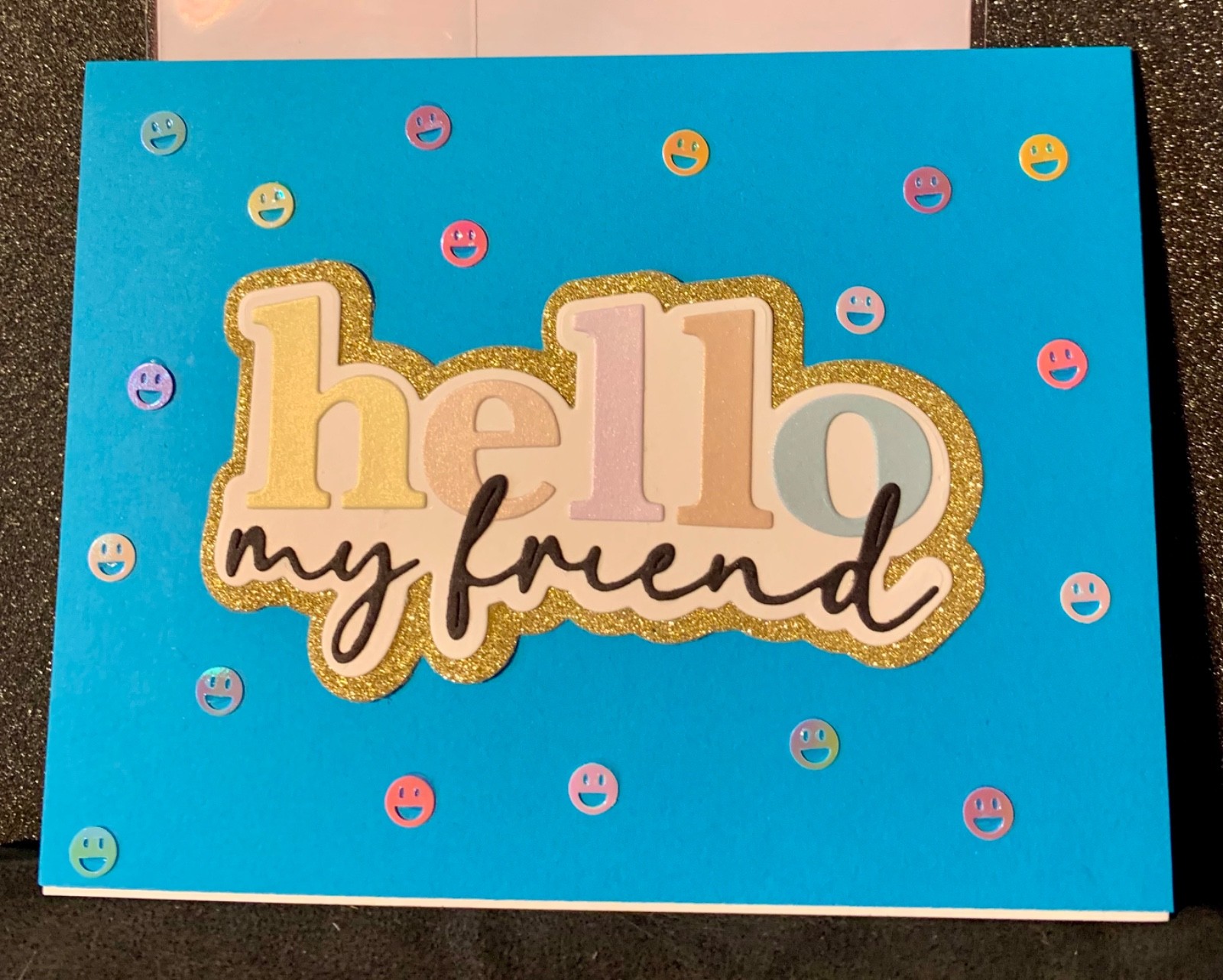 Thinking of You Card Wishing You Love and Laughter Handmade!