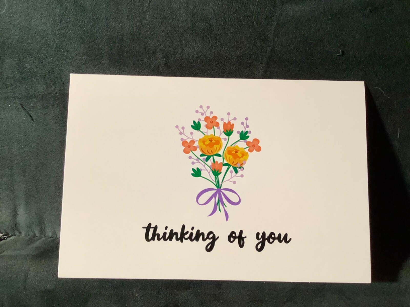 Thinking of You Encouragement Greeting Card Sweet Bouquet Message