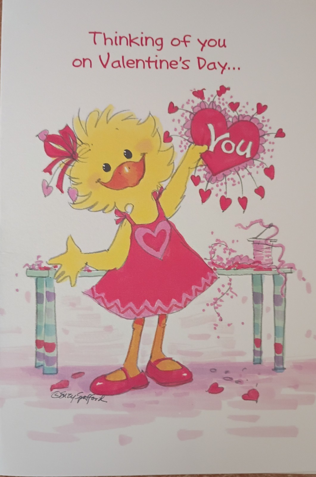 SUZY’S ZOO “THINKING OF YOU ON VALENTINE’S DAY” CARD