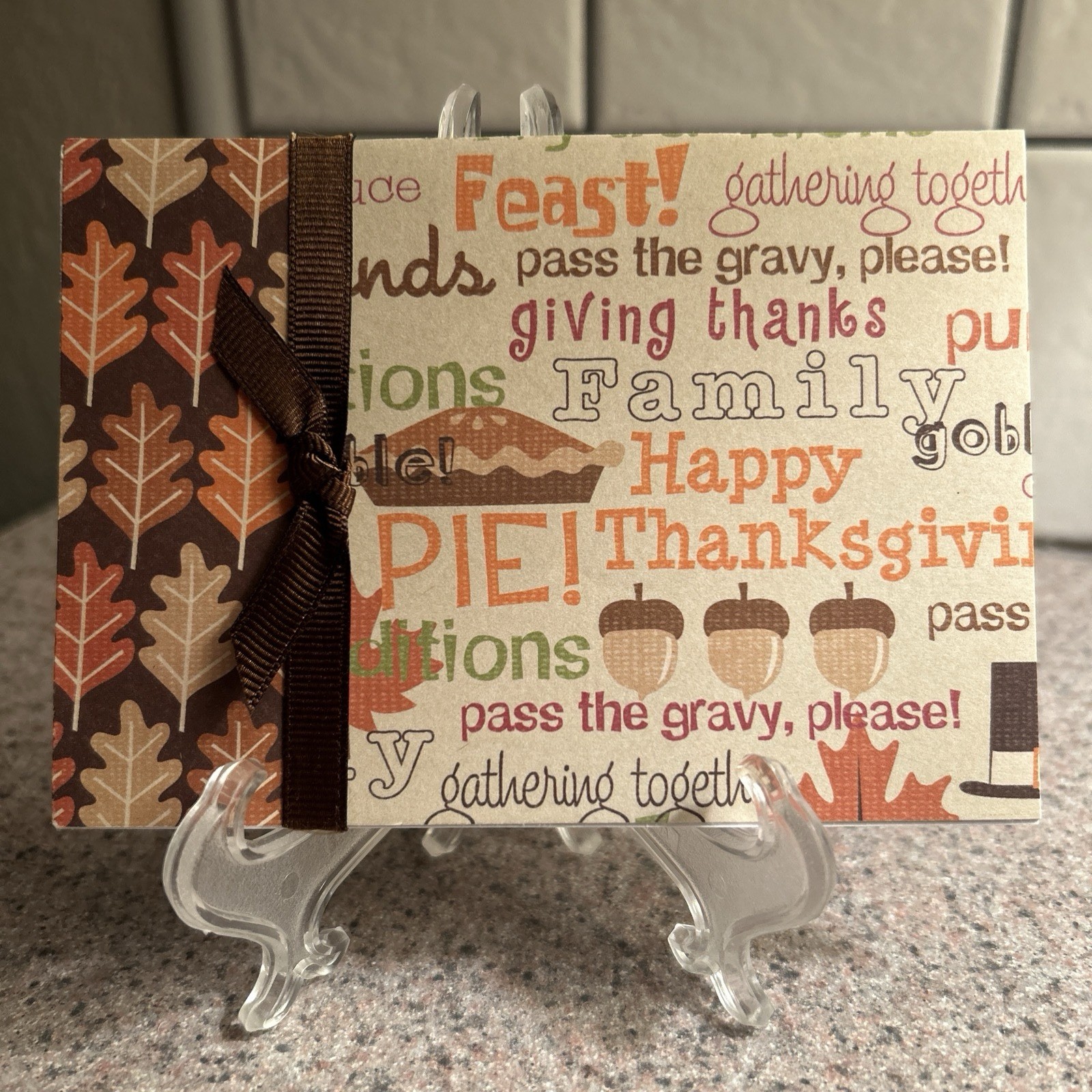 Happy Thanksgiving Cousin Greeting Card with Envelope