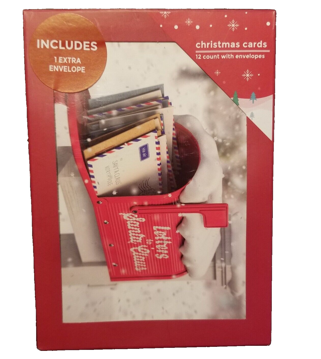 Holiday Greeting Cards Box of 12 + Envelopes Letters From Santa Claus General