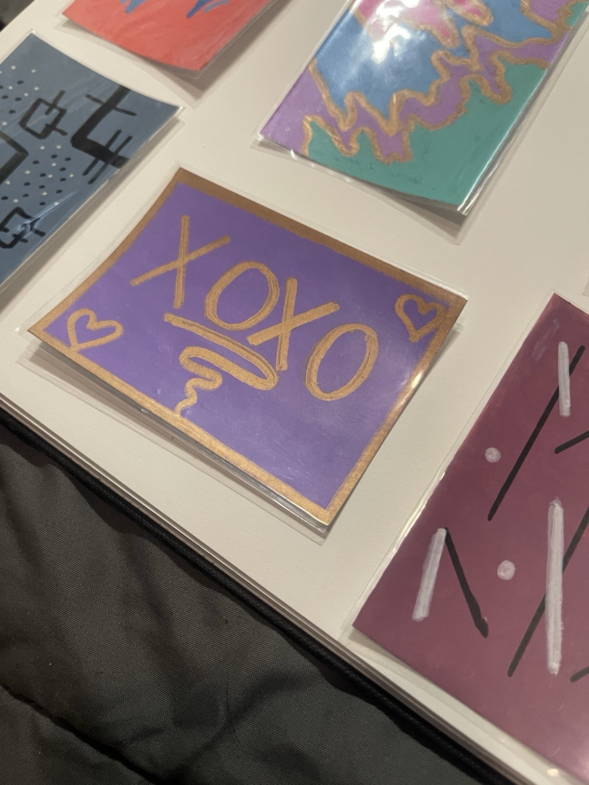 Handmade Abstract Greeting Cards Assorted Designs Multicolor All Occasions
